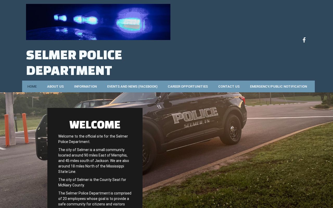 Selmer Police Department official site for Selmer recent arrests